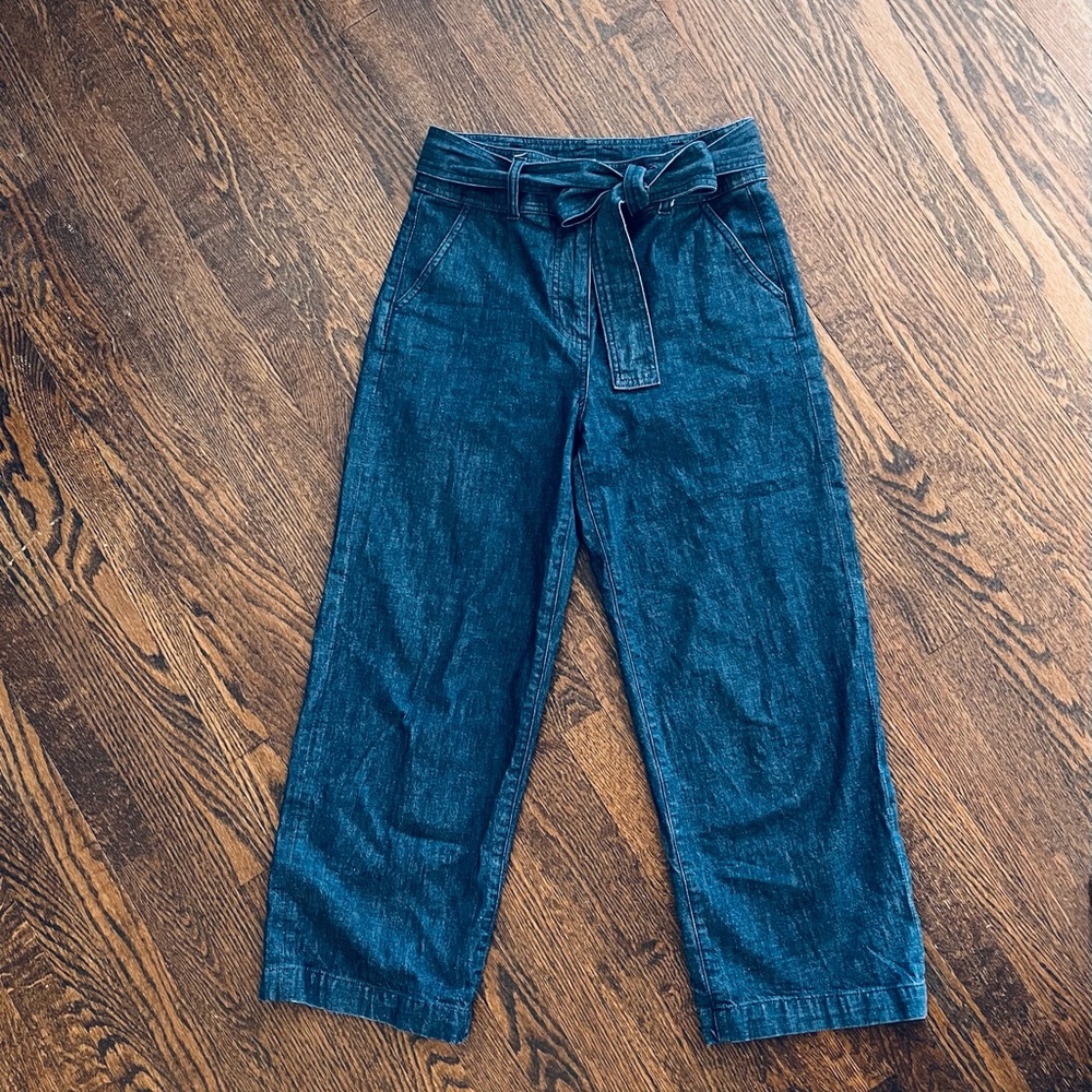 J.Crew Wide Leg, Cropped Denim Jeans - Size 28